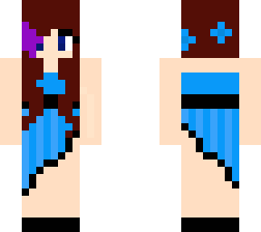 blue dress