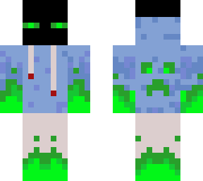 endermen with creeper hoodie