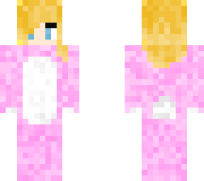 full pink bear costume girl