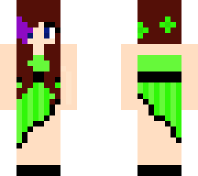 green dress