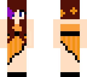 orange dress