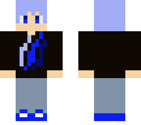 player wearing a blue fire merch