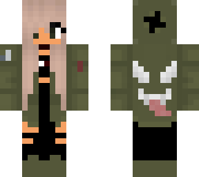 army girl with venom on the back