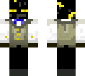 fancy yellow enderman with buttons