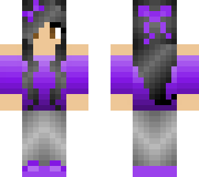 purple with bow