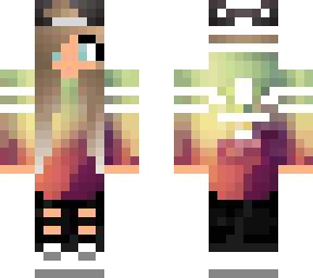 sunset cute girl