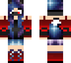 wolf girl galaxy flame