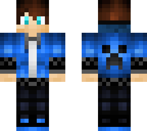 a cool creeper skin with a derp at the bottom of the face