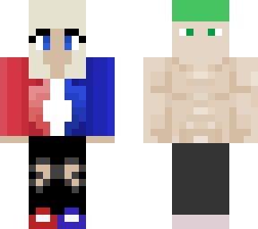 almost finished harley quinn and joker skin