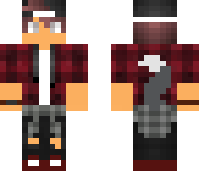 plaid boy wolf