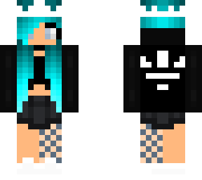 blue hair wolf