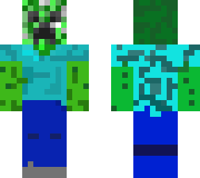 Creeper in zombie suit | Minecraft Skin