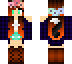 flowercrown flannel girl