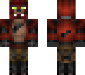 foxy with 2 green eyes