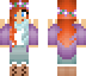 autumn, red hair girl
