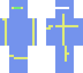 blue green yellow guy