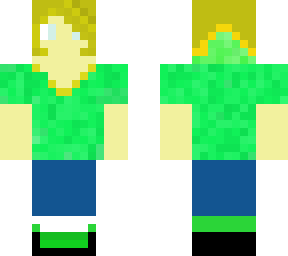 blond hair boy with green hoodie