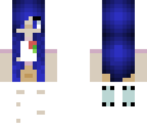 blue haired girl