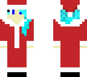 (christmas) blue cat girl - side hair