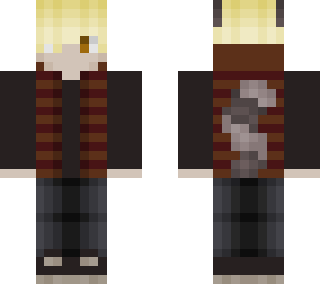 blond raccoon boy