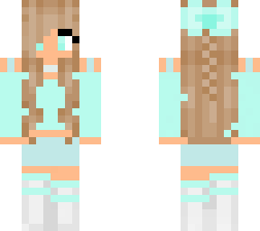 edit of mint green girl