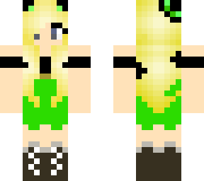 green dress