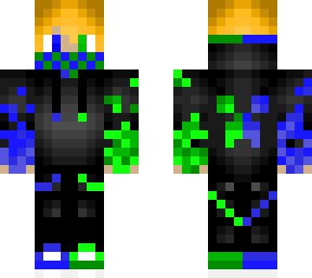 blue and green