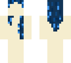 blue hair girl base