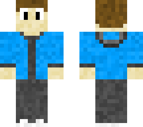 boy with brown hair and blue jacket