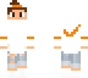 orange nike boy