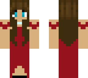 girl in red dress