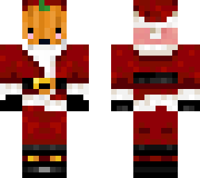 pumpkin santa christmas skin
