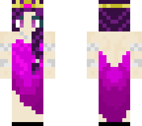 purpel dress girl