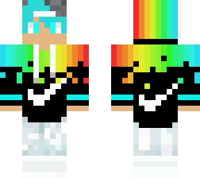 rainbow nike w/ derp neck
