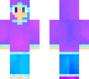 galaxy hoodie/bathing suit girl