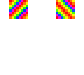 rainbow head template
