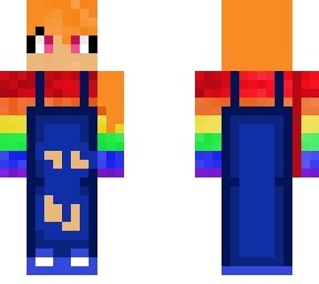 rainbow overalls (female)