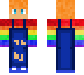 rainbow oweralls - made from base