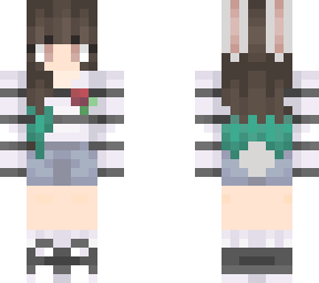 bunny girl blue hair