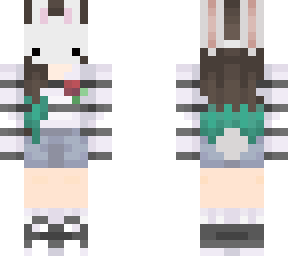 bunny girl blue hair mask