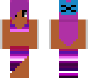purple swimsuit with skirt