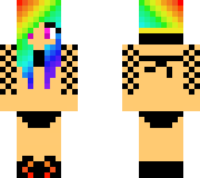 rainbow bikini girl