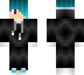 blue haired boy