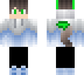 cute green wolf boy