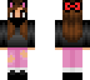 ninja cat with pink jeans