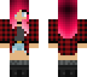 pink hair girl