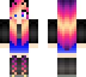 rainbow wolf girl