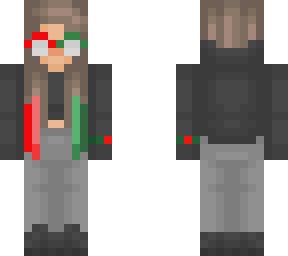 edit of girl with glasses (christmas version)