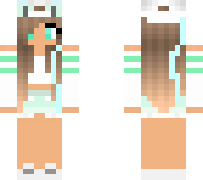 green/blue wolf girl