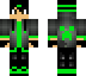 green hoodie